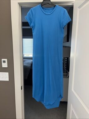 Frank & Eileen Harper Blue Crewneck T-shirt Maxi Dress